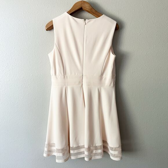 Calvin Klein Illusion Fit n Flare Sleeveless Blush Dress Women's Size 16P - Picture 8 of 13